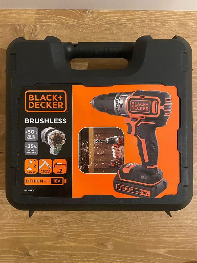 Taladro Percutor Black+Decker Brushless 18V