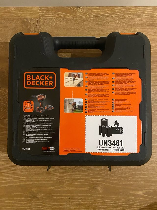 Taladro Percutor Black+Decker Brushless 18V