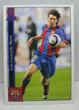 CROMO DE FUTBOL MESSI LAS FICHAS DE LA LIGA 2005