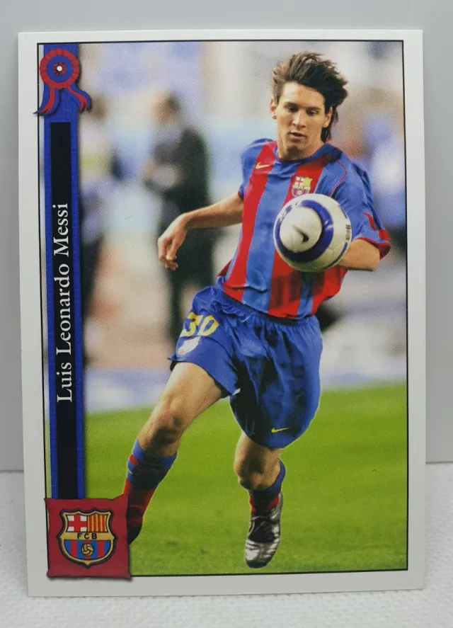 CROMO DE FUTBOL MESSI LAS FICHAS DE LA LIGA 2005