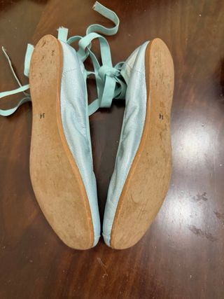 Zapatos comunión niña Parisittas plateados/celeste