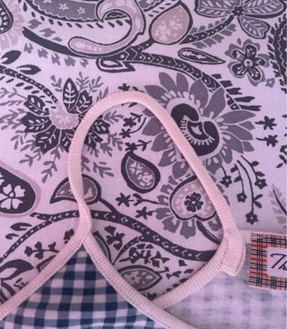 Top Burberry Cuadros Azul Talla S