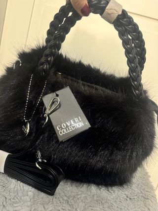 Borsa eco pelliccia Coveri Collection