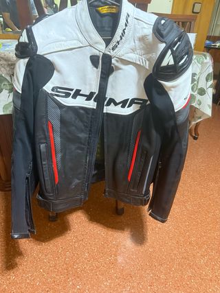 Chaqueta moto Cuero Shima Talla 52