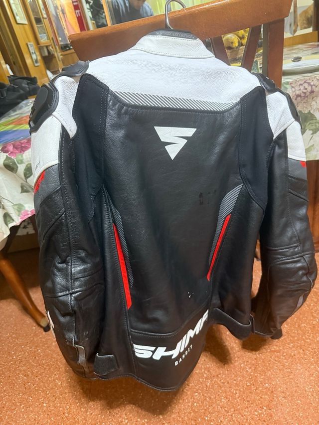 Chaqueta moto Cuero Shima Talla 52