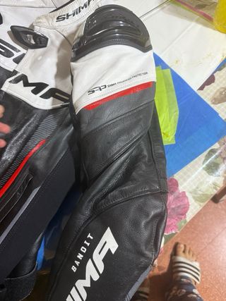 Chaqueta moto Cuero Shima Talla 52