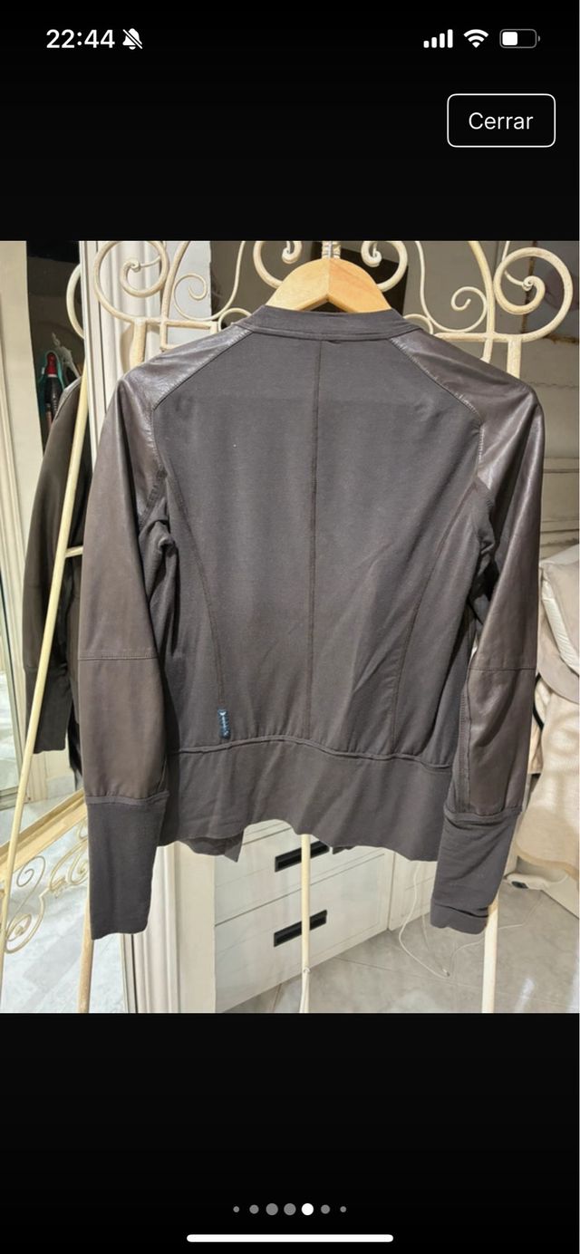 Chaqueta Armani Piel Marrón