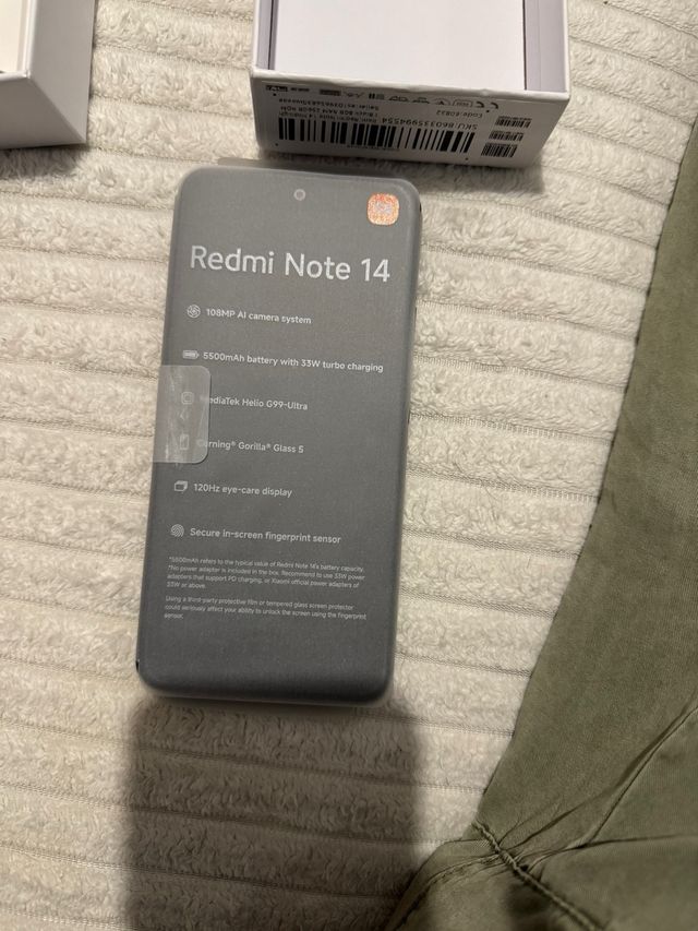 Xiaomi Redmi Note 14 Negro