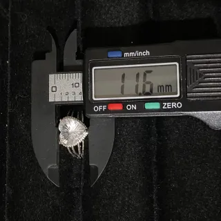 Anillo Corazón Cuarzo Blanco Acero Inoxidable