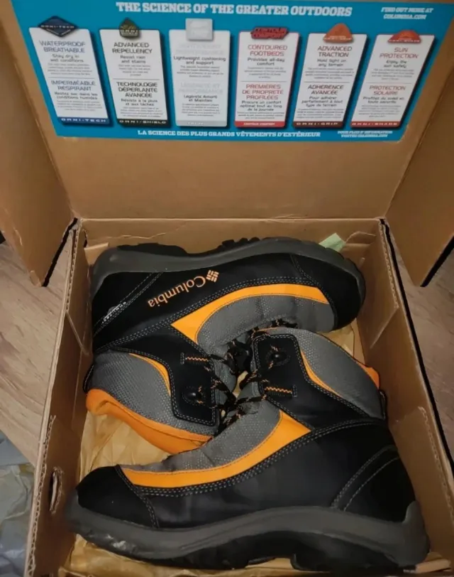 Botas Columbia Talla 38 Negro/Naranja