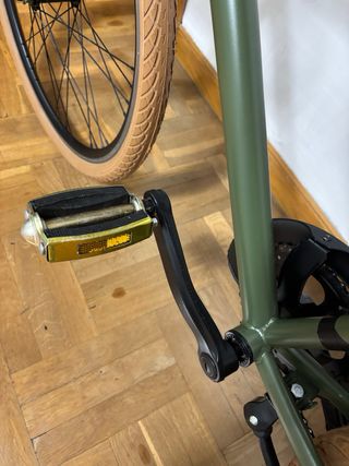 Bicicleta estilo vintage verde