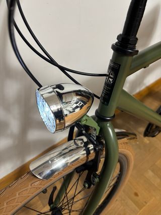 Bicicleta estilo vintage verde