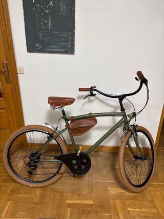 Bicicleta estilo vintage verde