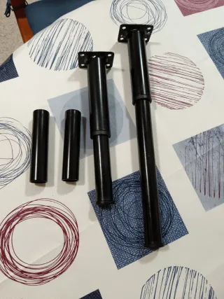 Patas de somier metálicas negras