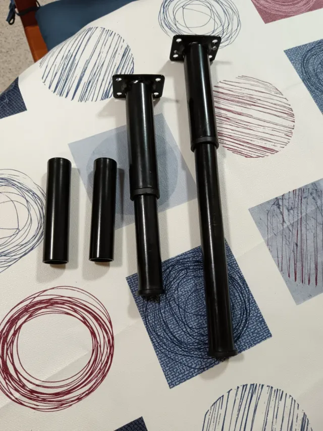 Patas de somier metálicas negras