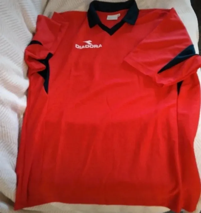 Camiseta talla XL Diadora Deportiva Roja