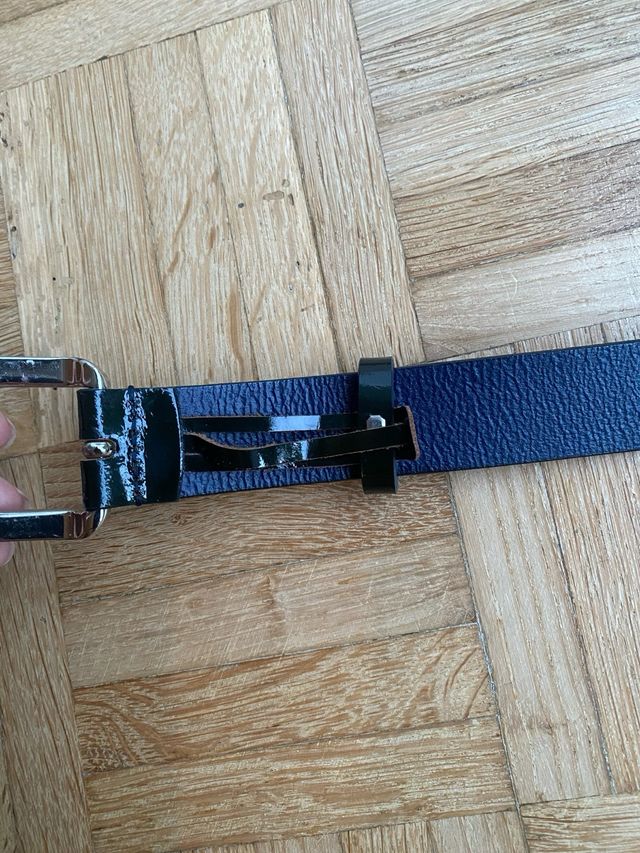 Cintura vernice verde Armani Jeans