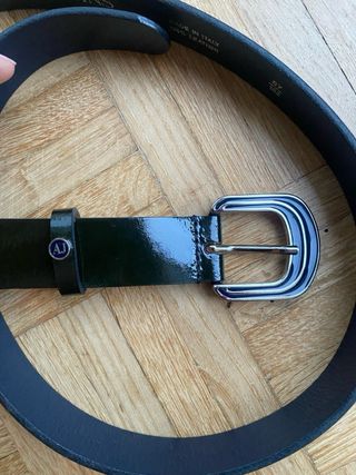 Cintura vernice verde Armani Jeans