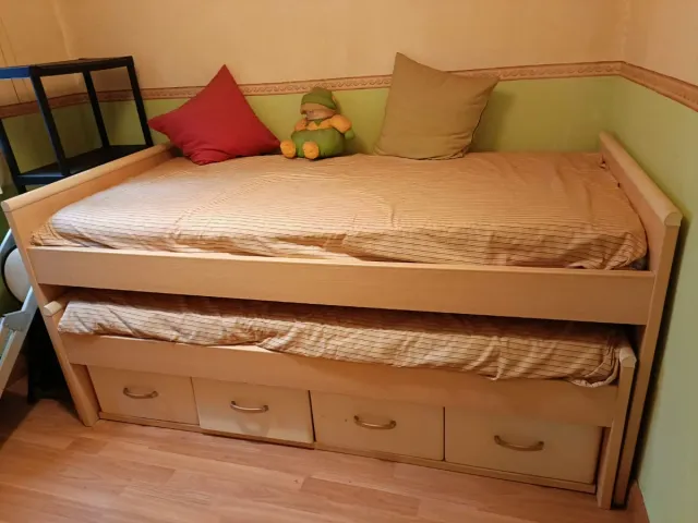 Cama nido con 4 cajones