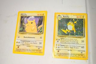 Carte Pokémon Pikachu e Raichu