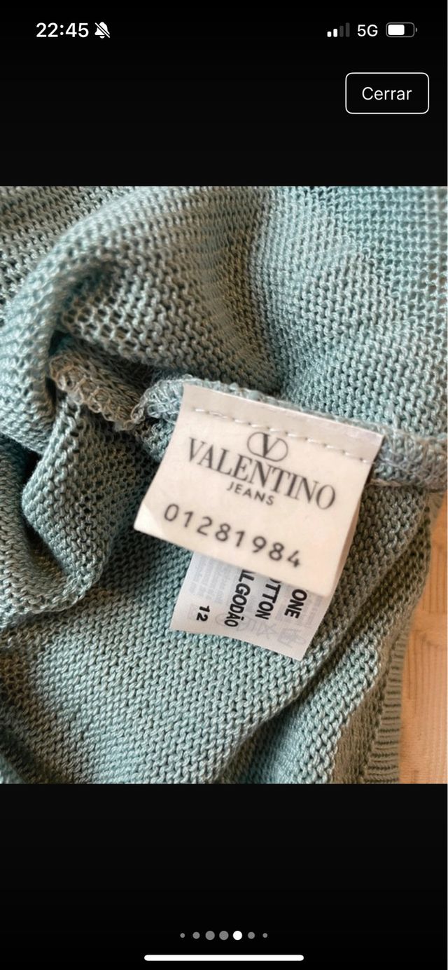Jersey Valentino Jeans Verde Rayas