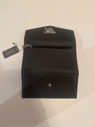 Billetera Guess Negra/Gris Sin Usar