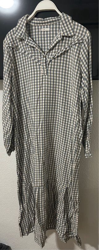 Vestido amplio de cuadros