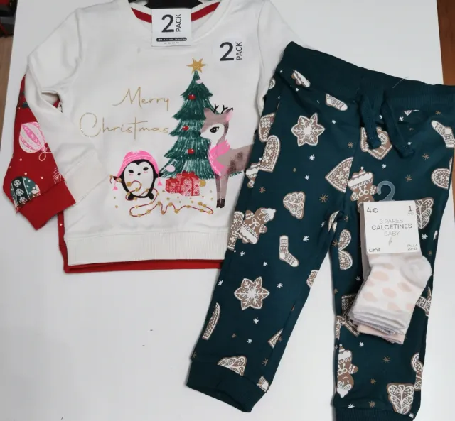 Lote Ropa Niña 9-12 Meses Navidad