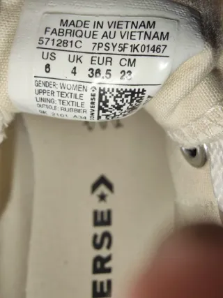 Zapatillas Converse Beige/Blanco