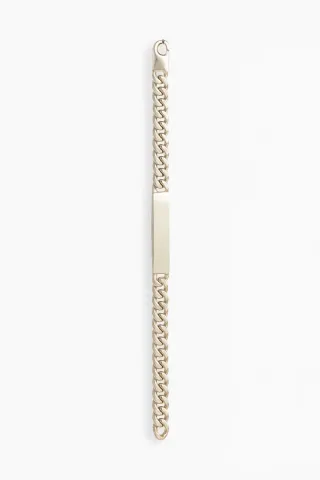 Preciosa pulsera esclava italiana. Plata de Ley