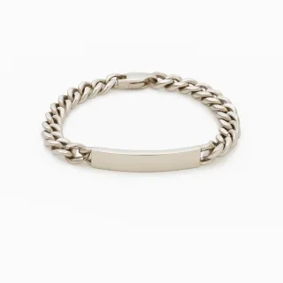Preciosa pulsera esclava italiana. Plata de Ley