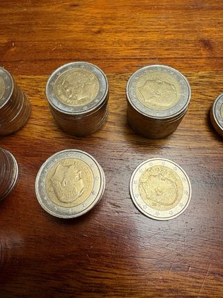 Lote 206 Monedas 2€ España (de año)