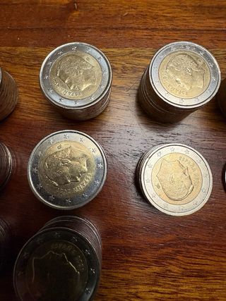 Lote 206 Monedas 2€ España (de año)