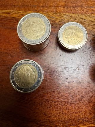 Lote 206 Monedas 2€ España (de año)