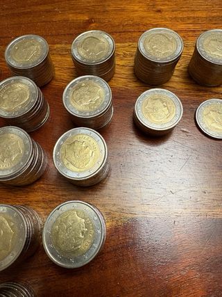Lote 206 Monedas 2€ España (de año)