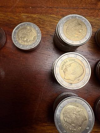 Lote 206 Monedas 2€ España (de año)