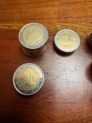 Lote 206 Monedas 2€ España (de año)