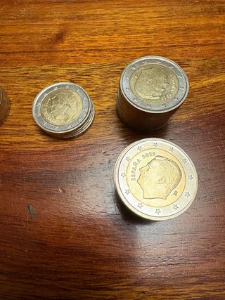Lote 206 Monedas 2€ España (de año)