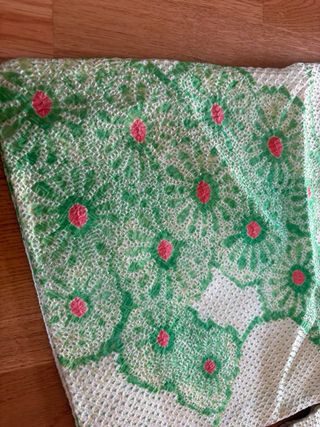 Haori kimono seda antiguo verde amarillo shibori