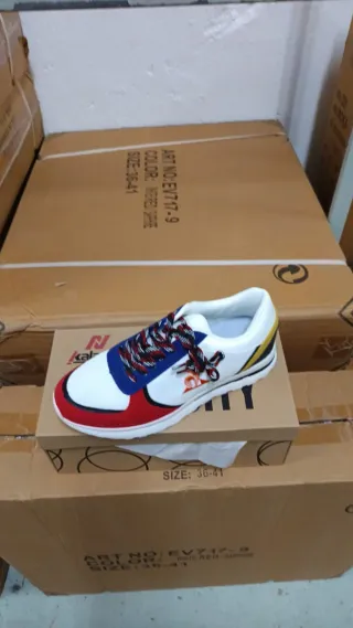 Zapatos Kalasty Blanco, Azul, Rojo, Blanco