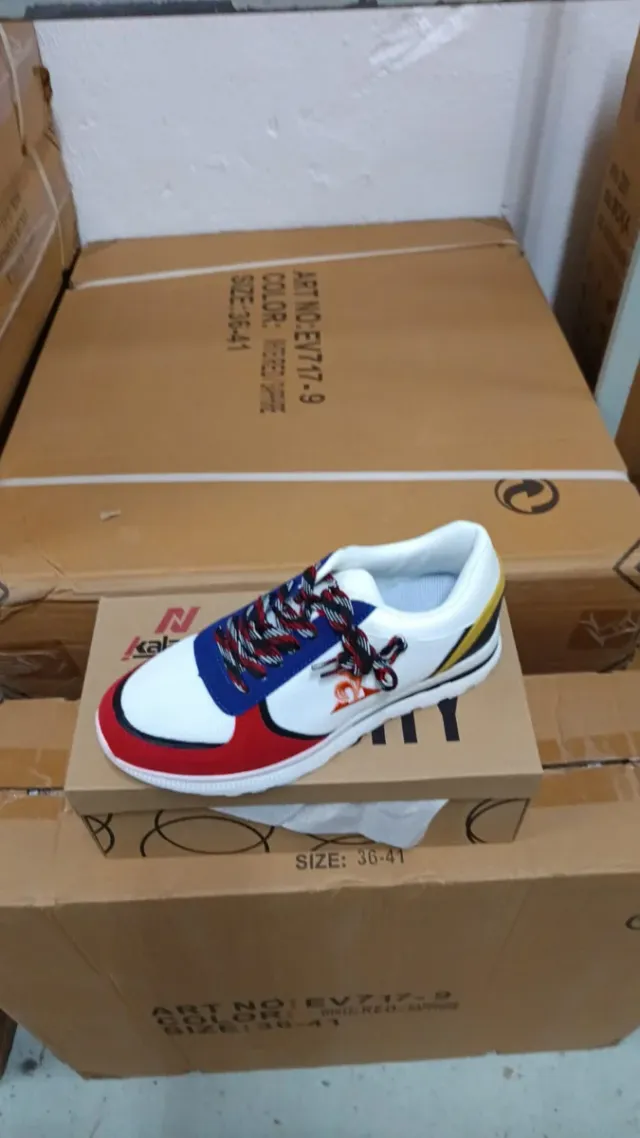 Zapatos Kalasty Blanco, Azul, Rojo, Blanco