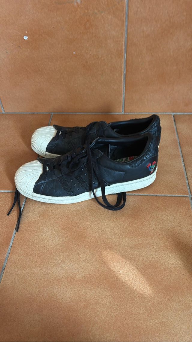 Zapatillas Adidas Superstar Negras Blancas