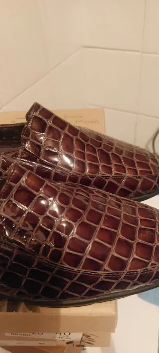 Zapatos Doctor Cutillas Marrón Cocodrilo