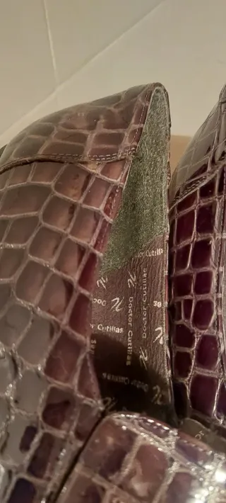 Zapatos Doctor Cutillas Marrón Cocodrilo