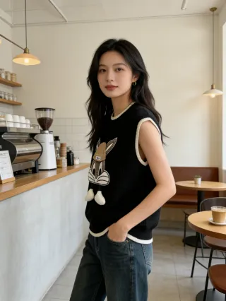 Chaleco de punto con Bugs Bunny