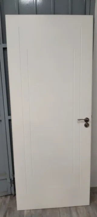 Puerta blanca interior con manilla