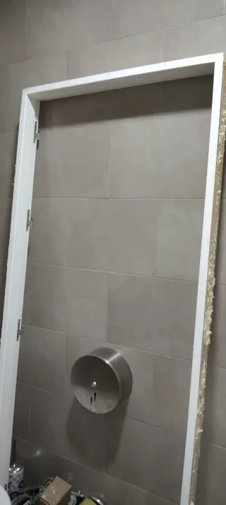 Puerta blanca interior con manilla