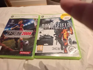 Juegos Xbox 360: PES 2009 y Battlefield Bad Compan