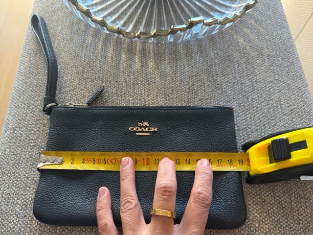 Monedero Coach Piel Negro