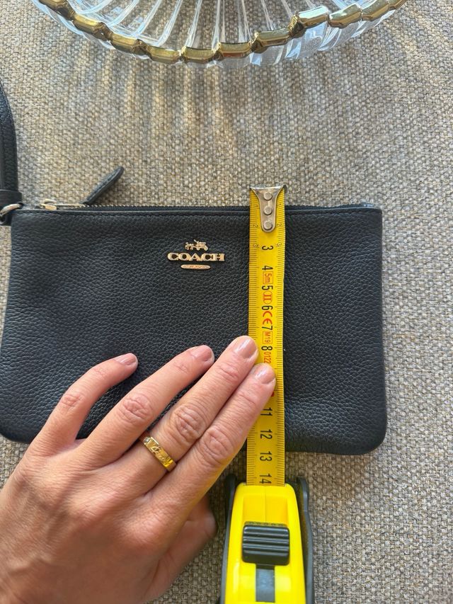 Monedero Coach Piel Negro